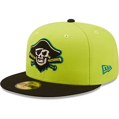 Casquette ajustée New Era Bradenton Barbanegras Copa De La Diversion 59FIFTY pour homme, verte et noire