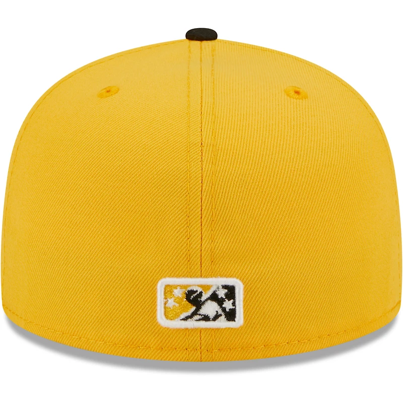 Casquette ajustée 59FIFTY Bradenton Marauders Authentic Collection pour homme New Era jaune
