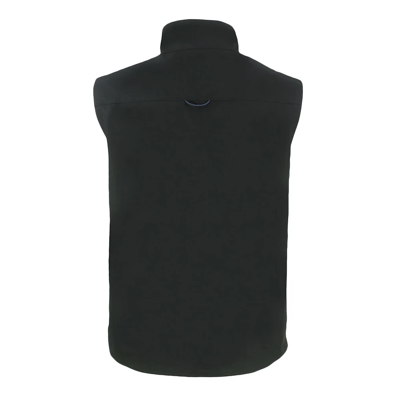 Men's Cutter & Buck  Black Bradley Braves Charter Eco Recycled Full-Zip Vest
