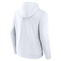 Men's Fanatics  White Bradley Braves Primary Logo Pullover Hoodie