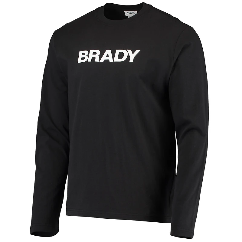 Men's BRADY Black Wordmark Long Sleeve T-Shirt