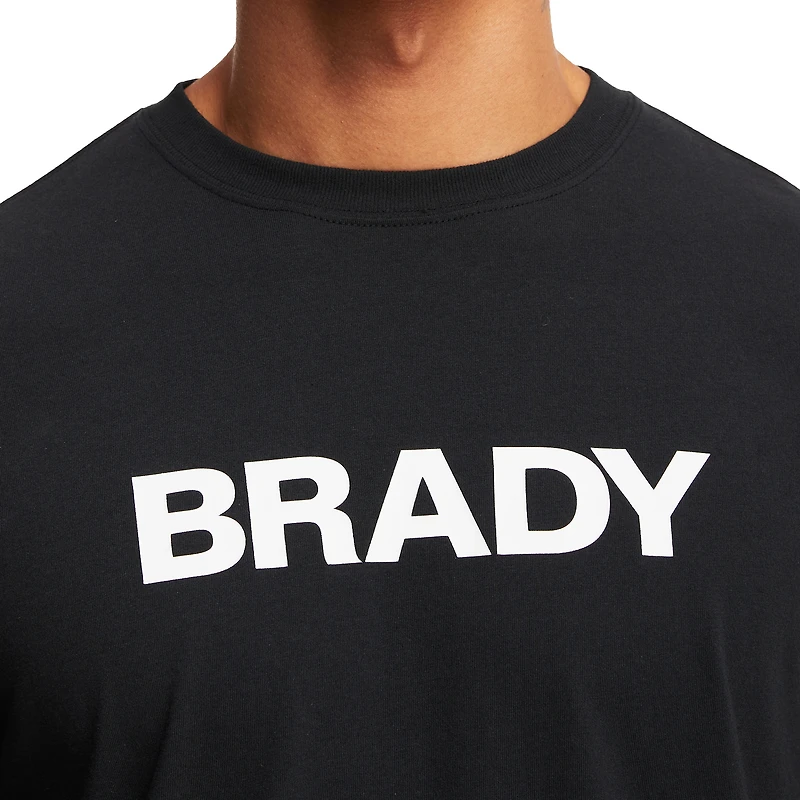 Men's BRADY Black Wordmark Long Sleeve T-Shirt