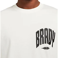 Men's BRADY White Varsity Long Sleeve T-Shirt