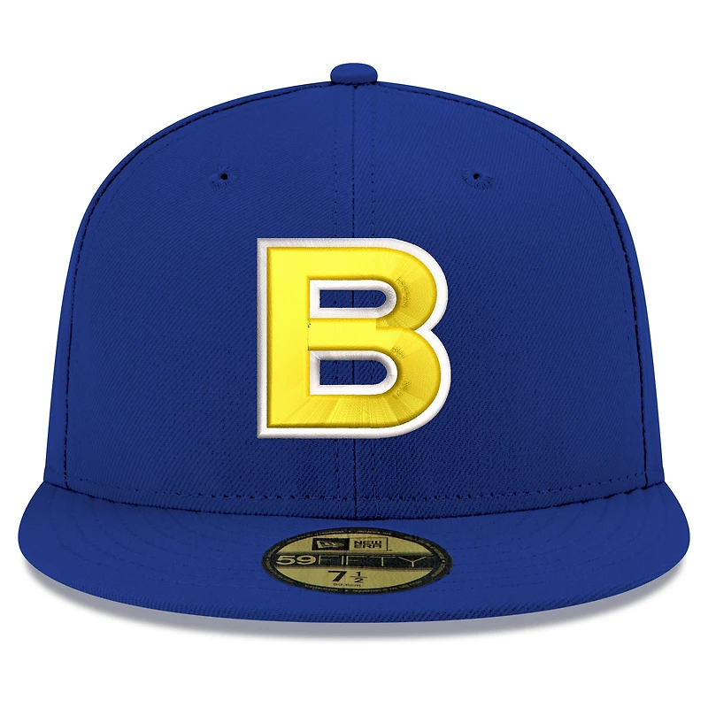 Casquette ajustée 59FIFTY bleue New Era pour homme, édition classique mondiale de baseball du Brésil 2026
