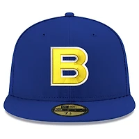 Casquette ajustée 59FIFTY bleue New Era pour homme, édition classique mondiale de baseball du Brésil 2026