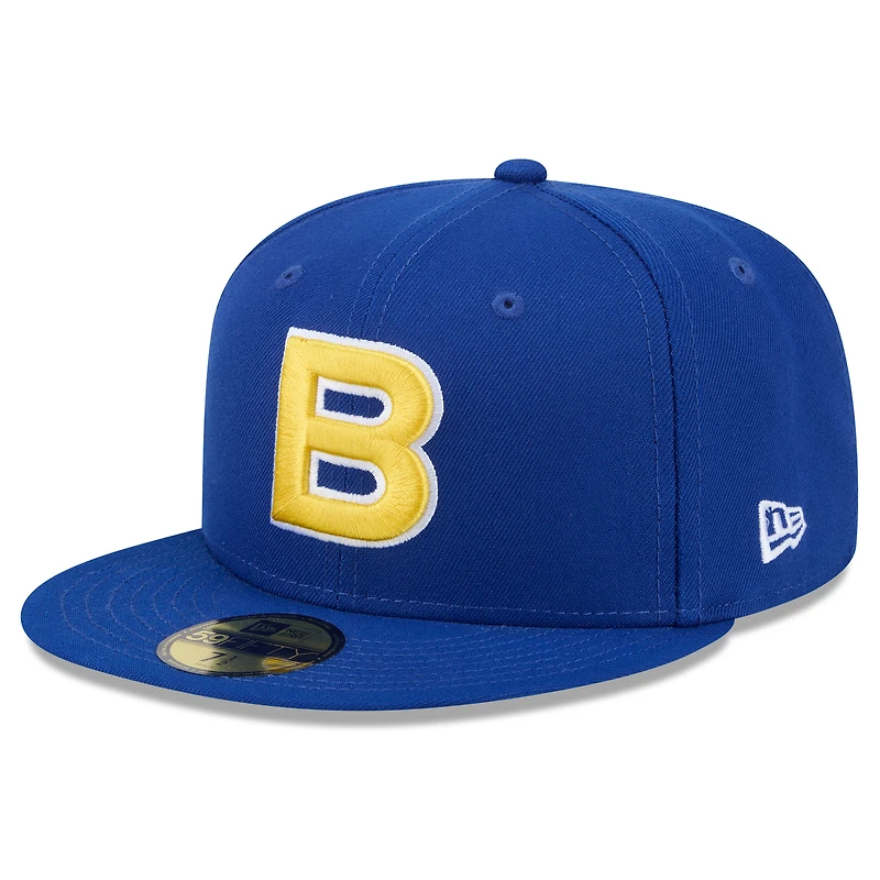 Casquette ajustée New Era 59FIFTY bleue pour homme, édition spéciale Brésil, Classique mondiale de baseball 2026