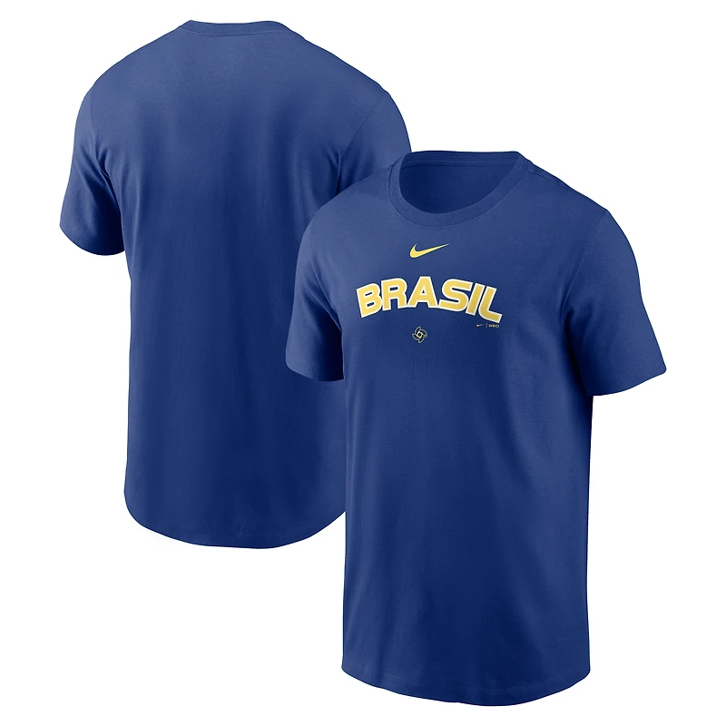 T-shirt Nike Royal Brazil Baseball 2026 World Classic pour homme