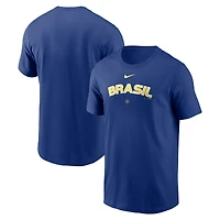 T-shirt Nike Royal Brazil Baseball 2026 World Classic pour homme