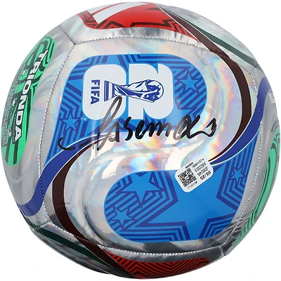 Ballon de football d'entraînement en aluminium autographié par Casemiro, équipe nationale du Brésil, pour la Coupe du Monde de la FIFA 2026