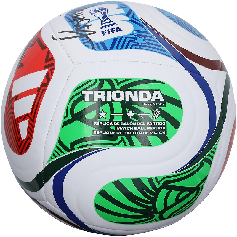 Ballon de football d'entraînement autographié par Casemiro, équipe nationale du Brésil, pour la Coupe du Monde de la FIFA 2026