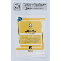 Gabriel Martinelli Brazil National Team Autographed 2021-22 Panini Donruss Optic Rated Rookie #182 Beckett Fanatics Witnessed Authenticated 10 Rookie Card