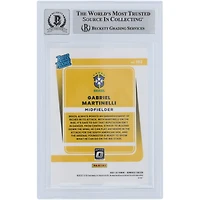 Gabriel Martinelli Brazil National Team Autographed 2021-22 Panini Donruss Optic Rated Rookie #182 Beckett Fanatics Witnessed Authenticated 9/10 Rookie Card