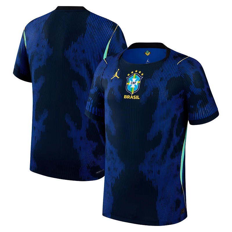 Men's Jordan Brand Blue Brazil National Team 2026 Away Match Authentic Jersey