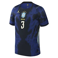 Men's Jordan Brand Gabriel Magalhães Blue Brazil National Team 2026 Away Stadium Replica Jersey