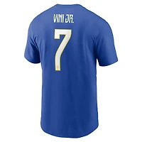 Men's Jordan Brand Vini Jr. Royal Brazil National Team Name & Number T-Shirt