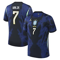 Men's Jordan Brand Vinicius Junior Blue Brazil National Team 2026 Away Stadium Replica Jersey