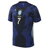Men's Jordan Brand Vinicius Junior Blue Brazil National Team 2026 Away Stadium Replica Jersey