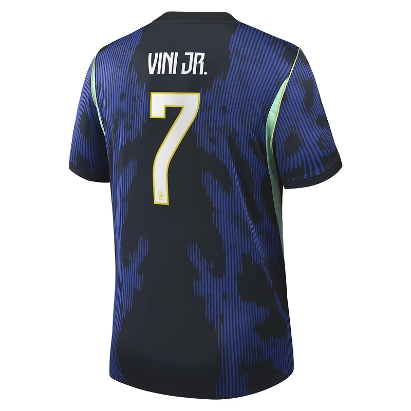 Men's Jordan Brand Vinicius Junior Blue Brazil National Team 2026 Away Stadium Replica Jersey