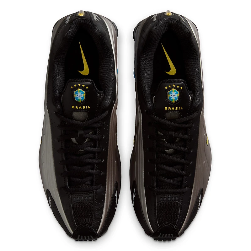 Chaussures Nike Shox R4 noires pour homme, équipe nationale du Brésil 2026