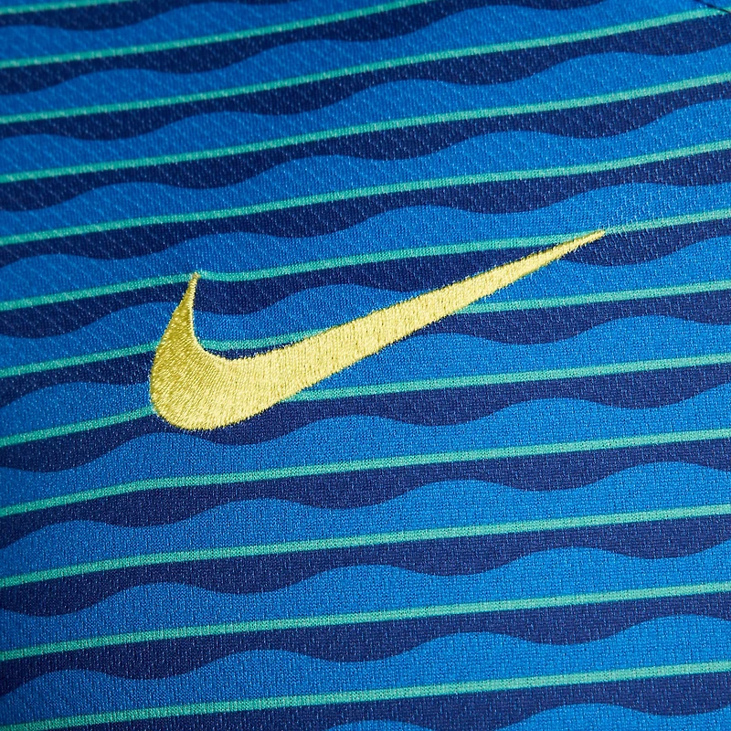 Maillot Nike bleu pour homme de l'équipe nationale du Brésil 2024 - Réplique stade extérieur