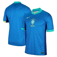 Maillot Nike bleu pour homme de l'équipe nationale du Brésil 2024 - Réplique stade extérieur