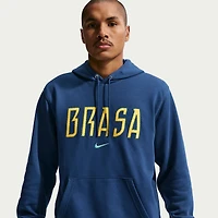 Sweat à capuche Nike bleu de l'équipe nationale du Brésil pour homme