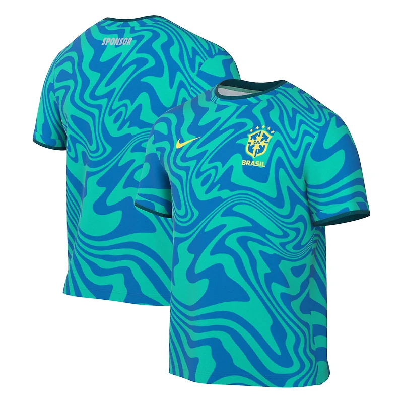Men's Nike Green Brazil National Team 2026 Academy Pro Pre-Match Top