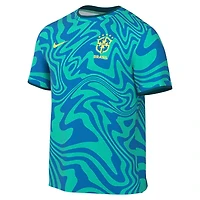 Maillot d'avant-match Nike vert de l'équipe nationale du Brésil 2026 Academy Pro pour homme