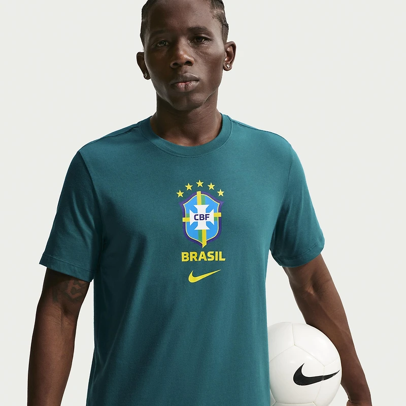 Men's Nike White Brazil National Team Crest T-Shirt