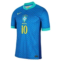 Maillot de joueur réplique du stade extérieur l'équipe nationale Brésil 2024 Nike Neymar Jr. bleu pour homme