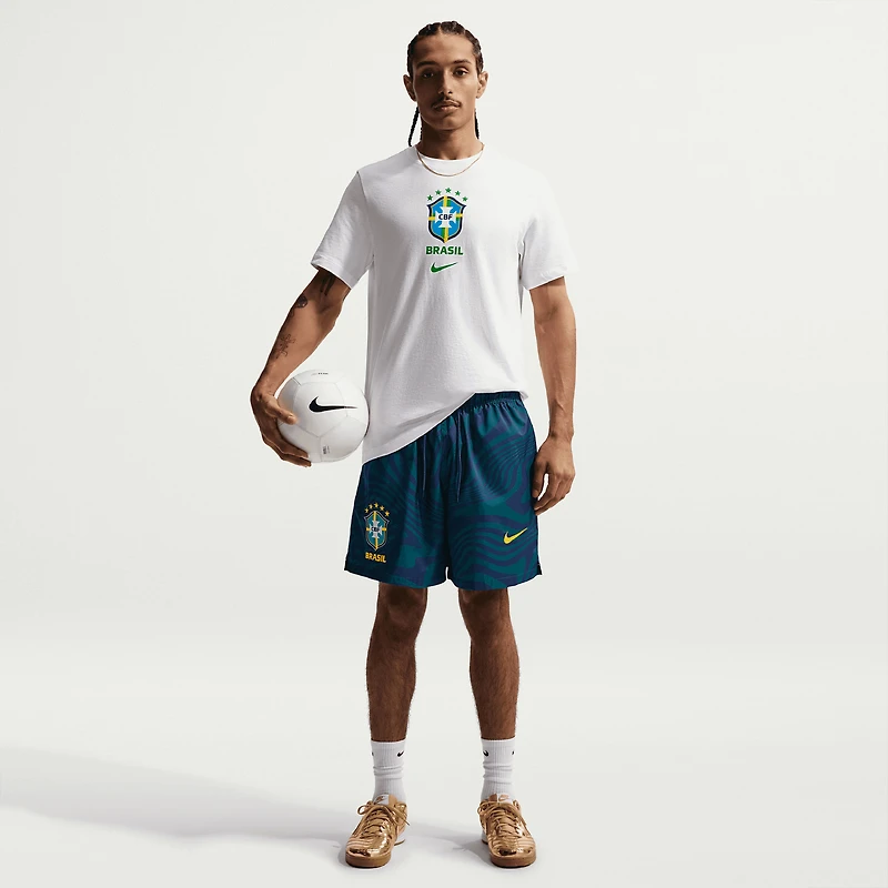 Men's Nike Teal Brazil National Team 2026 Club Flow Shorts
