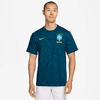T-shirt Nike Dri-FIT bleu sarcelle pour homme, équipe nationale du Brésil 2026.