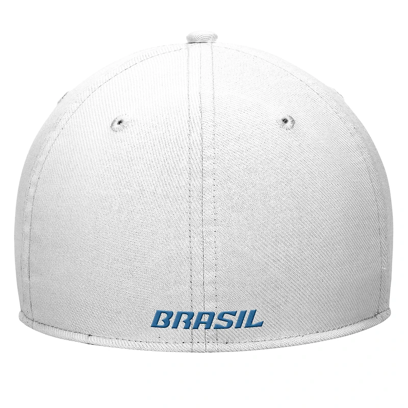Men's Nike White Brazil National Team Rise Swoosh Performance Flex Hat