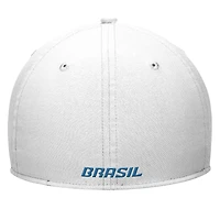 Men's Nike White Brazil National Team Rise Swoosh Performance Flex Hat
