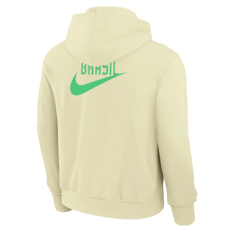 Men's Nike Yellow Brazil National Team Standard Issue Pullover Hoodie