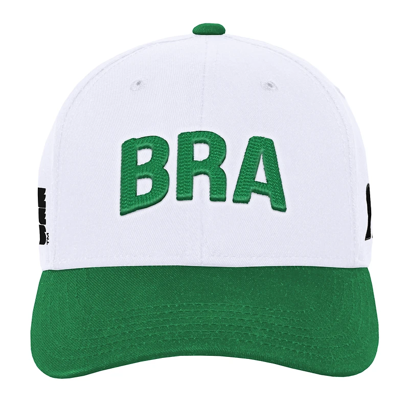 Men's Outerstuff White Brazil National Team FIFA World Cup 2026 International Snapback Hat