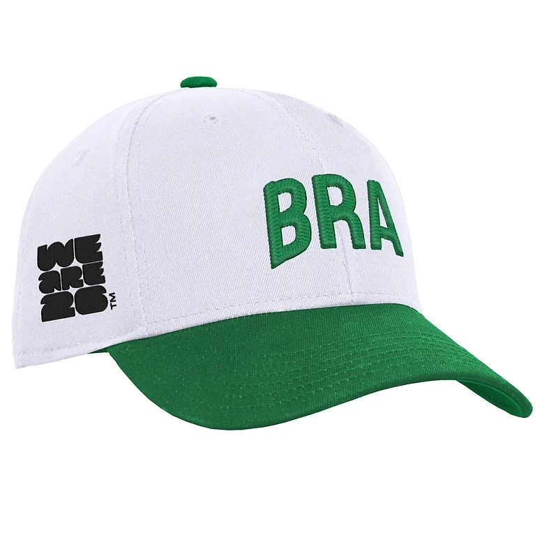 Men's Outerstuff White Brazil National Team FIFA World Cup 2026 International Snapback Hat