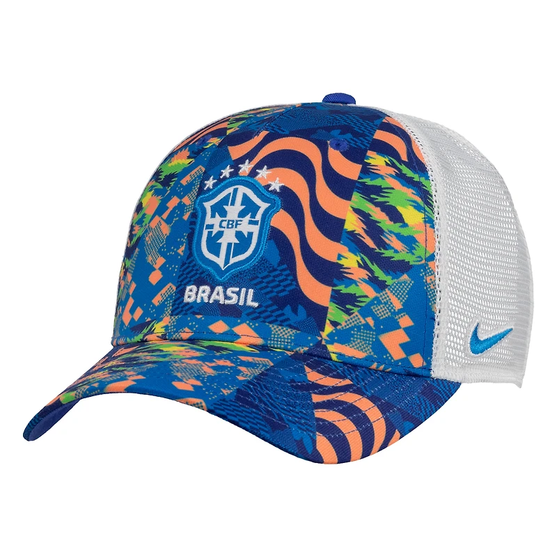 Unisex Nike Blue Brazil National Team Rise Printed Trucker Adjustable Hat