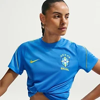 Haut Nike Strike Dri-FIT bleu pour femme, équipe nationale du Brésil 2026