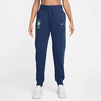 Women's Nike Blue Brazil National Team Phoenix Fleece High-Waisted Pants