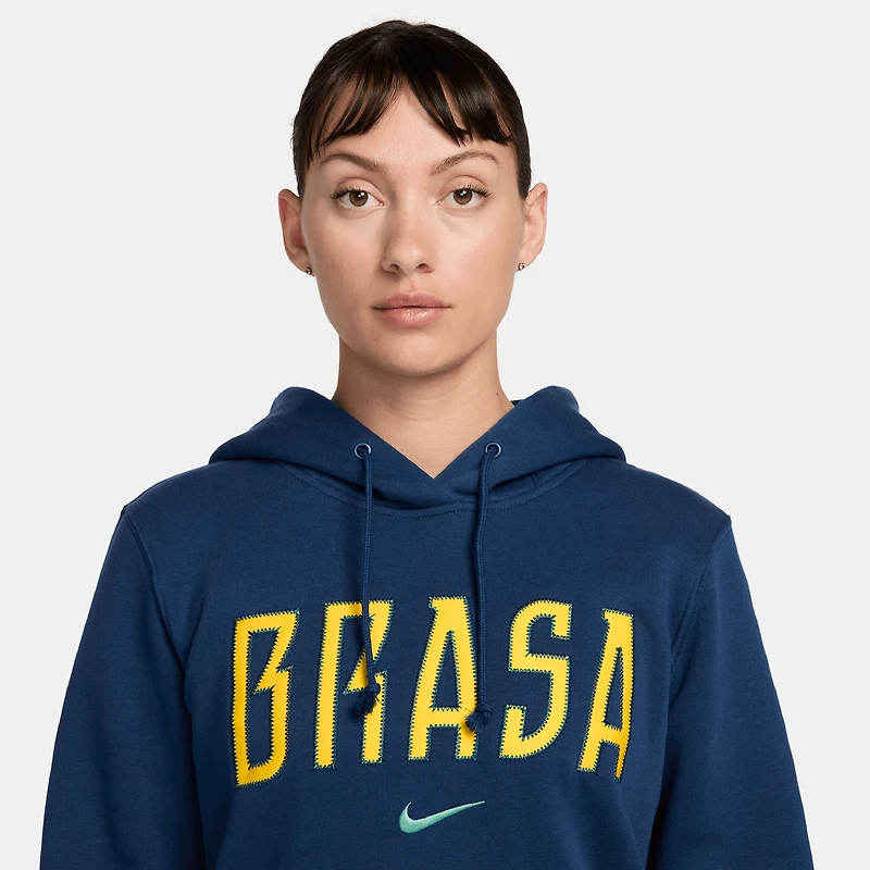 Women's Nike Blue Brazil National Team Phoenix Fleece Hoodie