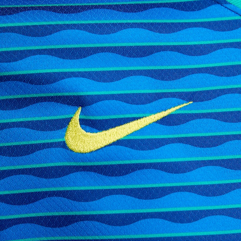 Maillot de joueur réplique du stade extérieur l'équipe nationale Brésil 2024 Nike Neymar Jr. bleu pour femme