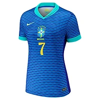 Women's Nike Vini Jr. Blue Brazil National Team 2024 Away Replica Jersey