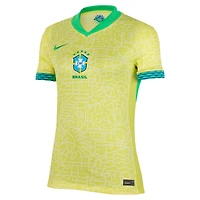 Women's Nike  Yellow Brazil National Team 2024 Home Replica Jersey