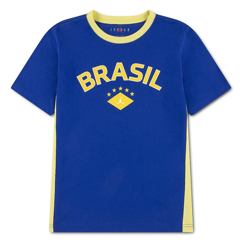 Youth Jordan Brand Yellow Brazil National Team Jersey T-Shirt