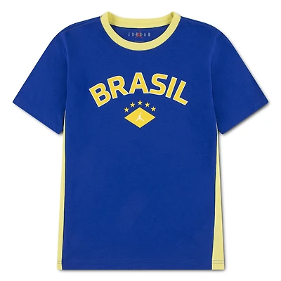 Youth Jordan Brand Yellow Brazil National Team Jersey T-Shirt