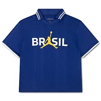 Polo jaune Jordan Brand pour jeunes de l'équipe nationale du Brésil