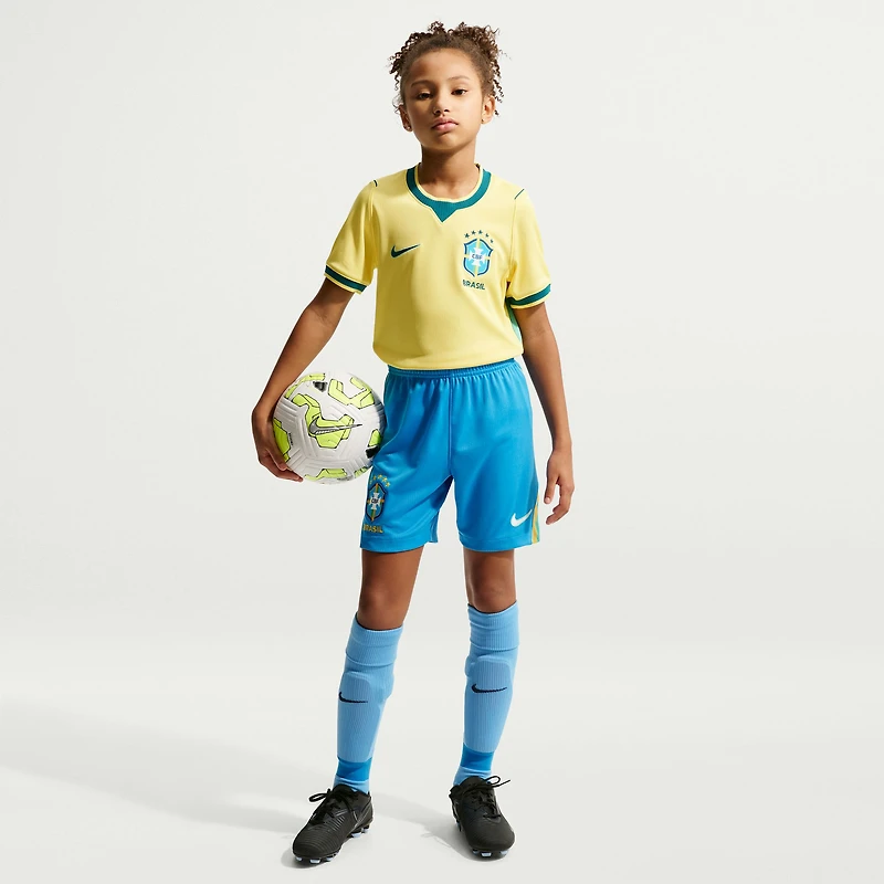 Youth Nike Blue Brazil National Team 2026 Home Stadium Replica Shorts