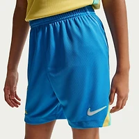 Short réplique domicile Nike bleu de l'équipe nationale du Brésil 2026 pour jeunes