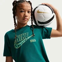 Youth Nike Green Brazil National Team Futura T-Shirt